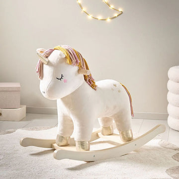 Kinder Schaukel Einhorn – Schaukelpferd aus Holz